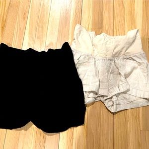 Old Navy maternity linen shorts, XS